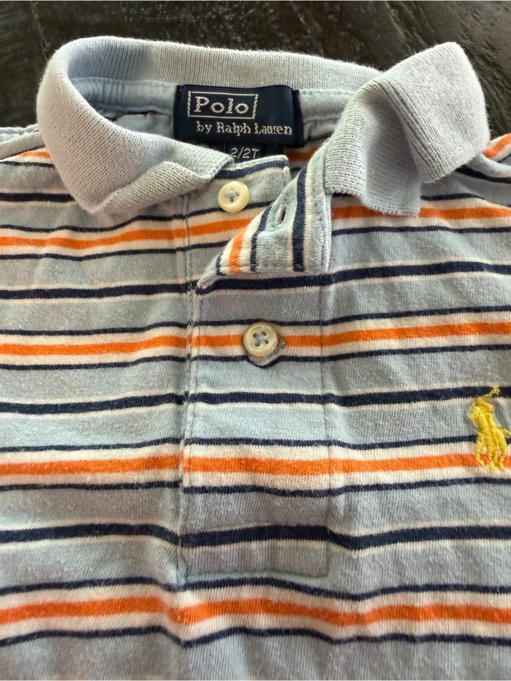 Y2K Striped Polo Ralph Lauren Boys Shirt | 2T